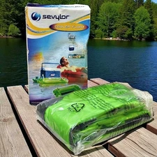 Sevylor Cooler Float Inflatable Snap Stay 28 Quart 4 Cup Holders  Coleman NEW