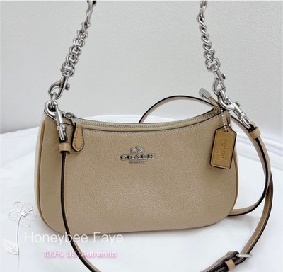 NWT Coach Teri Shoulder Bag pebble leather CA209/CC324/CV934 | eBay