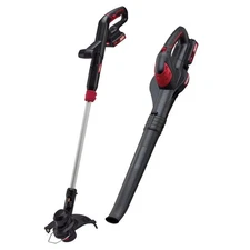 Hyper Tough 20V Cordless Combo Kit, 10-inch String Trimmer & 130Mph Sweeper