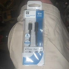 Utilitech 6 inch Lightning to 3.5mm Aux Adapter Cable - MFi-Certified