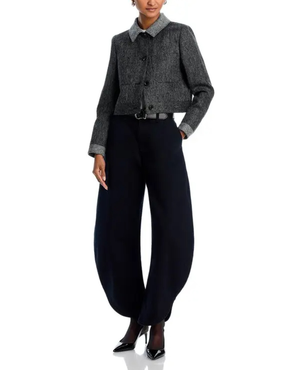 Button Front Contrast Jacket - image 1