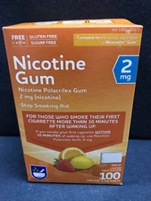 Rite Aid Nicotine Gum 2mg Fruit 100 Pieces Exp 07/2026 Compare To Nicorette