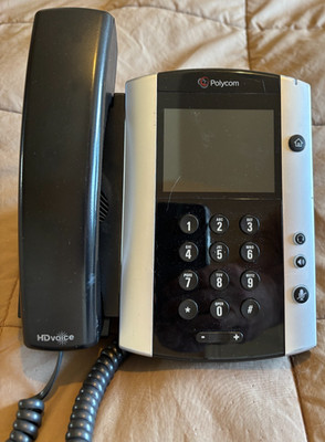 Polycom VVX 500 12-Line 3.5'' Touchscreen Display IP Business Desktop Phone  