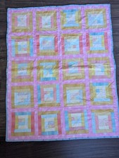 handmade log cabin quilt