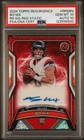 2024 Topps Resurgence Bo Nix Autograph Red /5 PSA 10 Auto 10