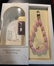 Wristlet Phone Strap - NWT Artikl Pink, 11.8" Gold