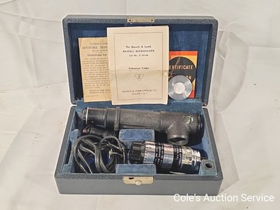 Brinell Hardness Indentations Microscope Bausch Lomb CAT No 31-29-46 