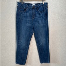 Women's J. Crew Size 30 Denim Blue 100 Cotton Ankle Jeans