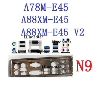 1pcs ROR MSI A78M-E45 A88XM-E45 A88XM-E45 V2 1pcs I/O Shield Backplate
