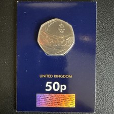 2016 Team GB Rio Olympics Swimming 50p Change Checker Circulated (Lot AK) 