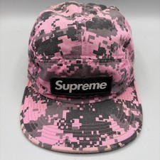 Supreme Box Logo cap hat 5 panel pink digital camo Camp twill Made in USA