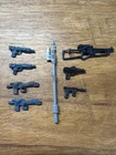 Vintage Star Wars Action Figure Blasters Lot Black Plastic Weapons Kenner 1970s