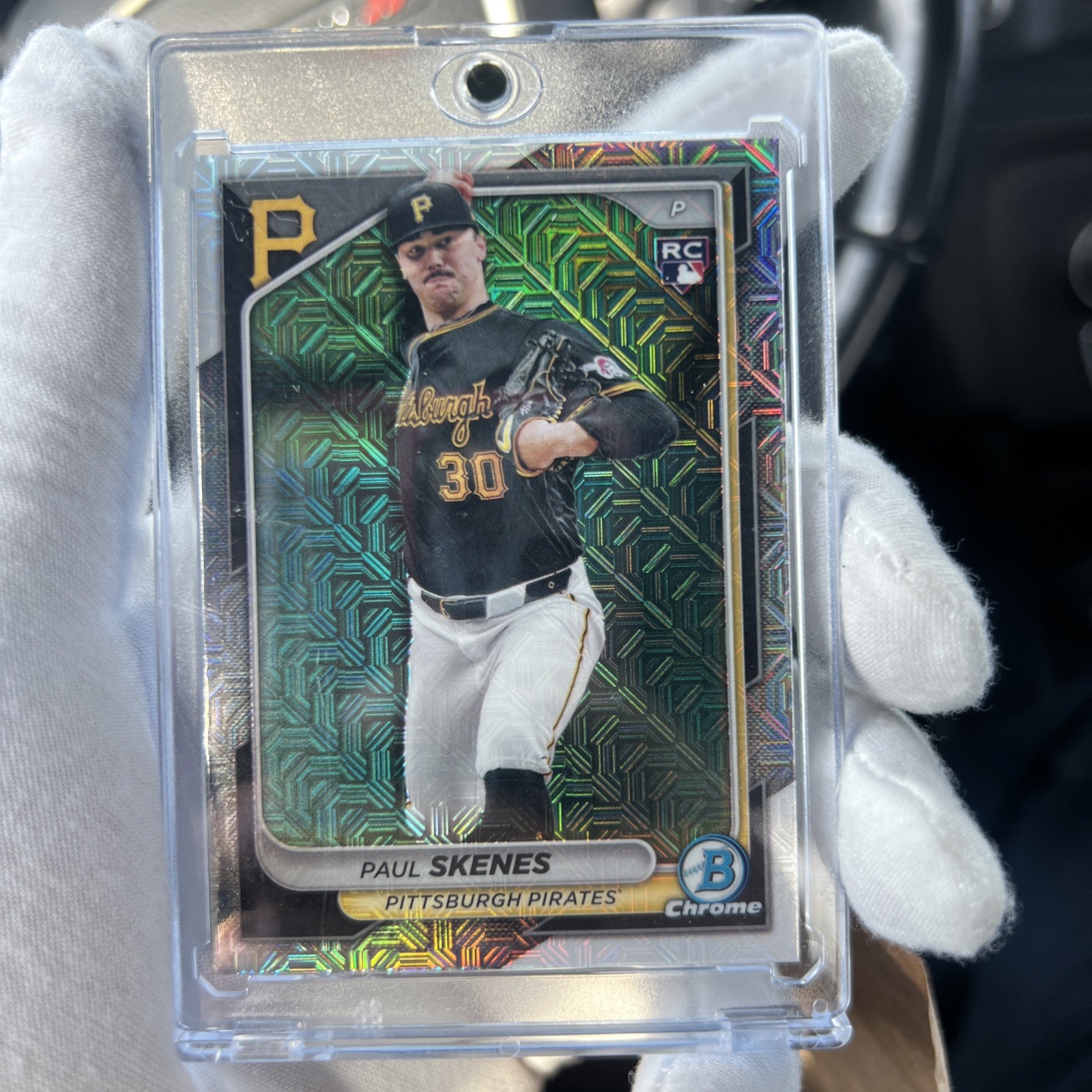 2024 Bowman Chrome Paul Skenes Mojo Refractor (RC) #31 Pittsburgh Pirates CY 