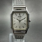Seiko Watch Women 20mm Silver Dial Silver Tone Octagon 7321-626A new Battery