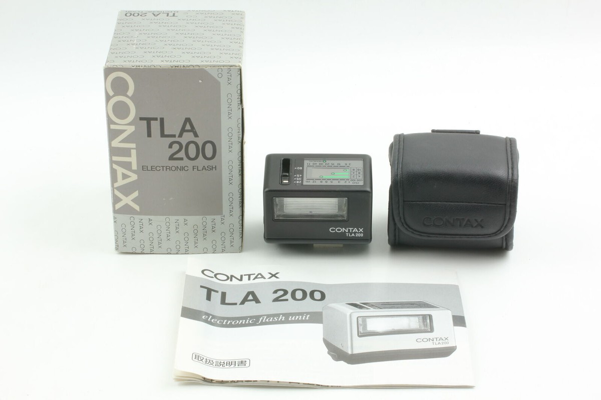 Unused] contax TLA200 Black Hot Shoe Flash For G1 G2 From Japan | eBay