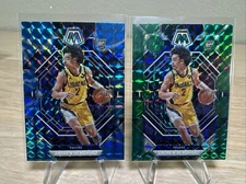 Andrew Nembhard 2022-23 Panini Mosaic Blue/GREEN Reactive Rookie SP #228-PACERS