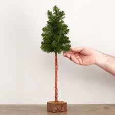 Set of 4 Factory Direct Craft Artificial Skinny Pine 20" Christmas Trees