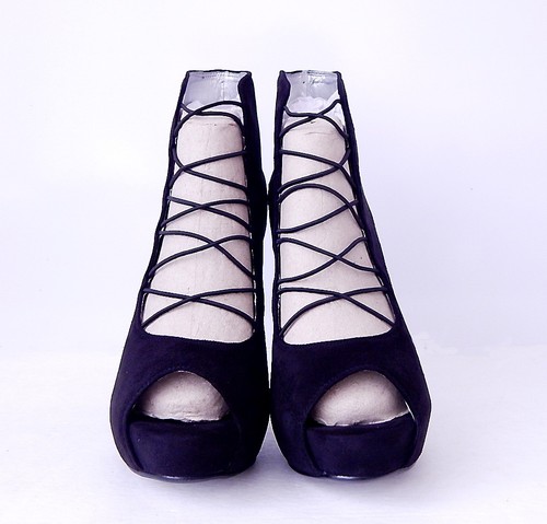Nuevo con etiquetas Zapato de tacón alto con plataforma Luichiny para mujer Ka Melia talla 8 M (EE. UU.) negro - Imagen 6 de 11