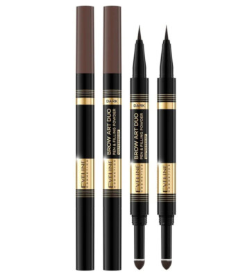 Eveline Cosmetics Brow Art Duo Eyebrow Pen and Powder 2-in-1