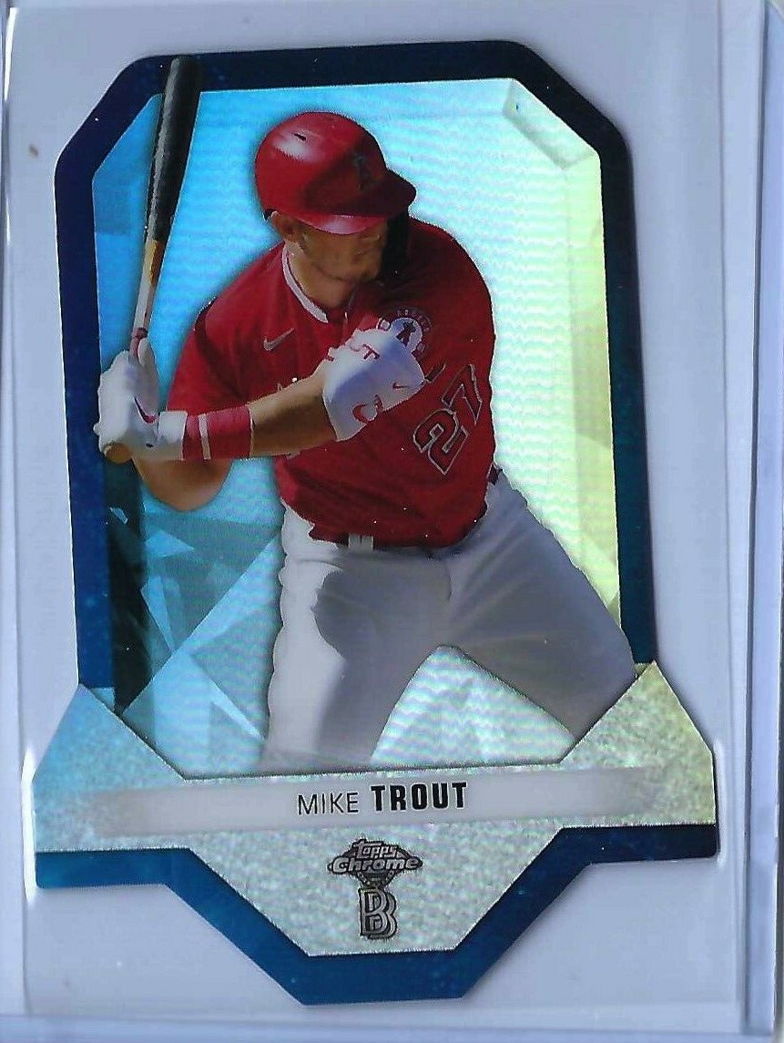 2021 Topps Chrome Ben Baller Mike Trout Diamond Die Cut #BD-10 Angels READ  | eBay