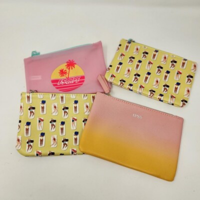 Set of 4 IPSY makeup bags Q1