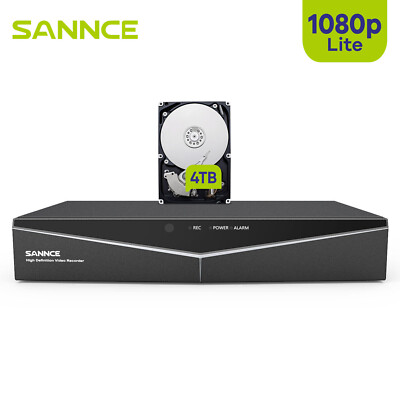 SANNCE 5in1 16CH 1080N DVR Überwachungskamera Videorecorder Fernzugriff H.264+