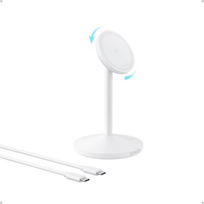 Anker 15W Magnetic Wireless Charging Station Qi2 Certified MagSafe-Compatible