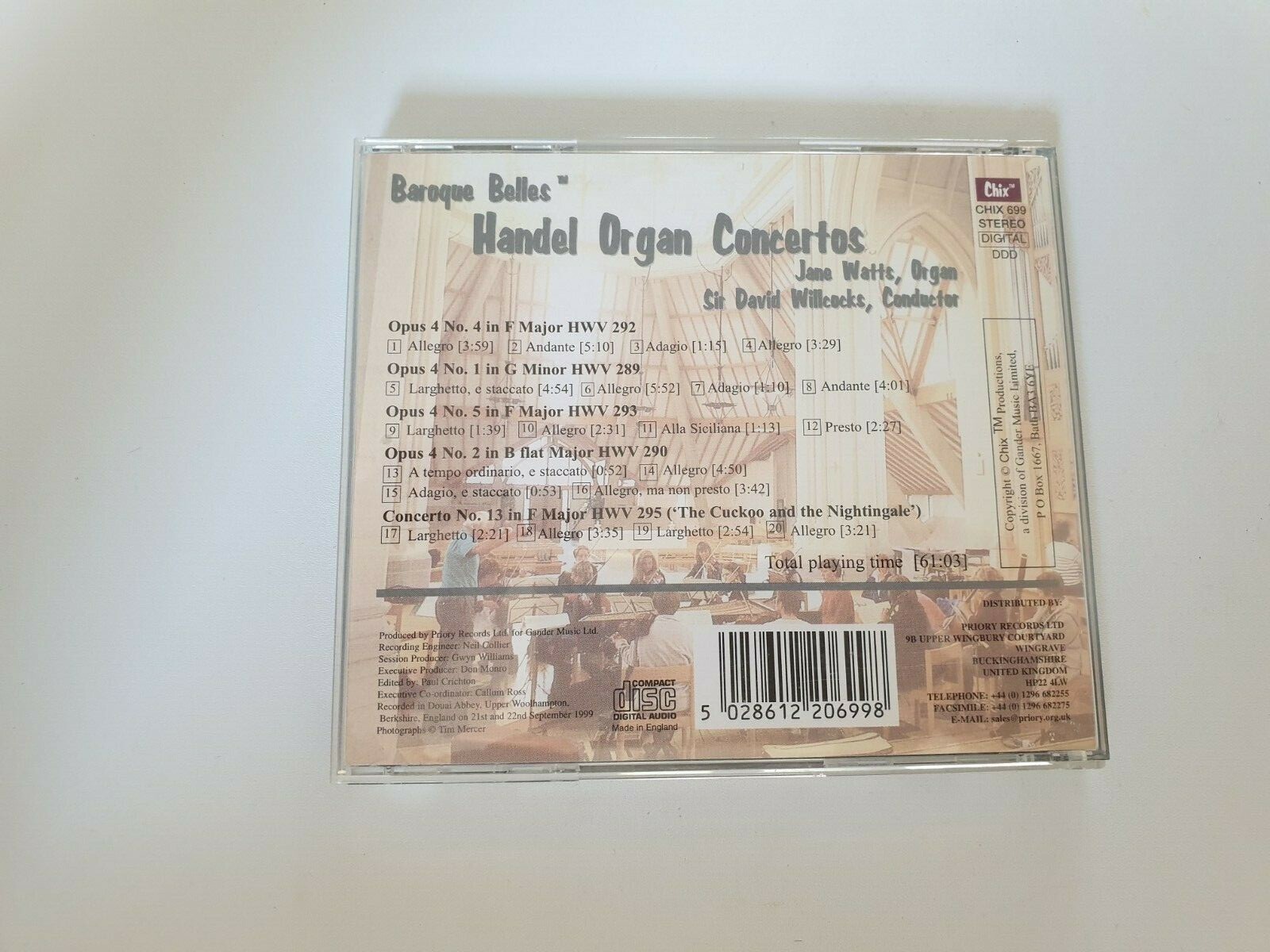 Handel: Organ Concertos (2000) - Baroque Belles