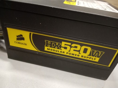 Alimentation modulaire Corsair HX520W CMPSU-520HX sans cordon d'alimentation occasion fonctionne - Photo 5/17