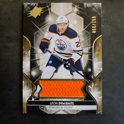 2019-20 SPx Materials #41 Leon Draisaitl #098/199																								