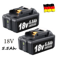 2x Batteria 18V 5,5Ah per Makita BL1850B batteria agli ioni di litio BL1850 BL1860 BL1830