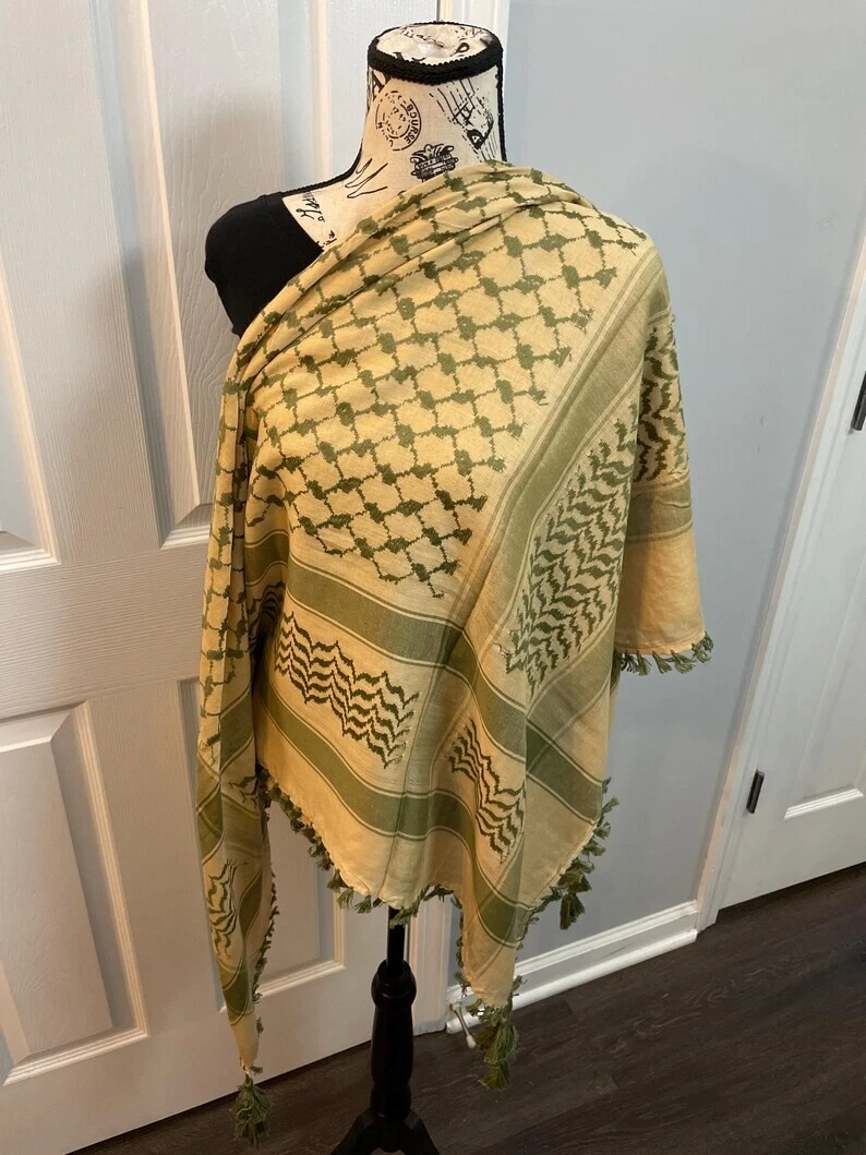 Shemagh Jordanian Palestinian Keffiyeh Shawl Slight Traditional Shemagh