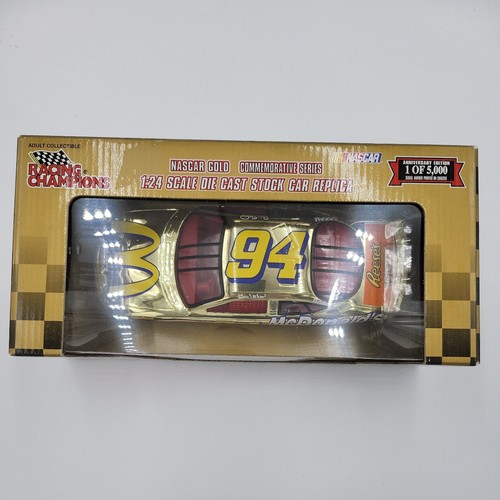 NASCAR 50th Anniversary Gold Diecast 94 Bill Elliot McDonalds 1:24 Stock Car NEW - Picture 8 of 8