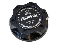 Black Synthetic Oil Billet Racing Engine Dress Up Motor Oil Filler Cap For Mazda