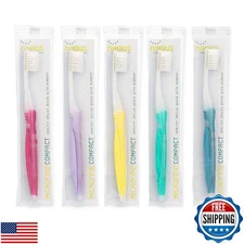 NIMBUS Extra Soft Toothbrushes (Compact Head), Periodontist Design Tapered Br