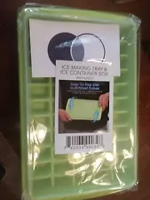 Ice Cube Tray 55 Grids Ice Tray with Bin Ice Tray for Freezer with Lid and ladle