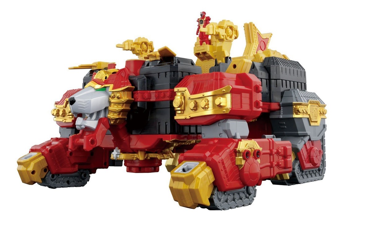 Japan Rare BANDAI DX Lion Haoh Megazord power rangers Ninja Steel