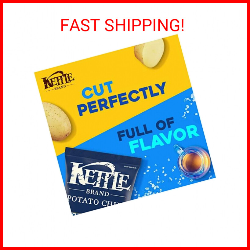 Kettle Brand Sea Salt and Vinegar Kettle Potato Chips, GlutenFree, NonGMO, 7.5 eBay
