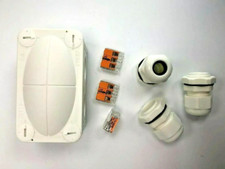 Image of Wiska Small Weatherproof Outdoor Combi Junction Box Black White Grey IP66/67
