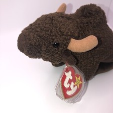 RARE Ty Beanie Baby: Roam the Buffalo Retired 1998 With Tag Errors