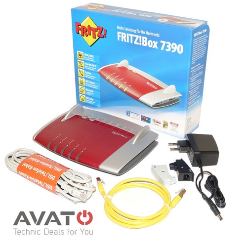 AVM FRITZBox 7390 VDSL DSL ADSL WLAN Modem Gigabit Router *HÄNDLER*  - Bild 2 von 2