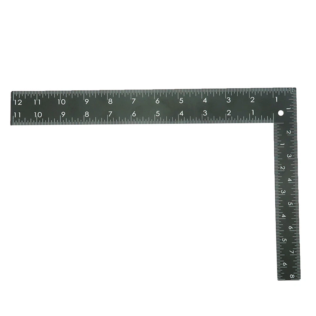 Metal L Shaped Double Sides Scale Angle Square Ruler Tailor