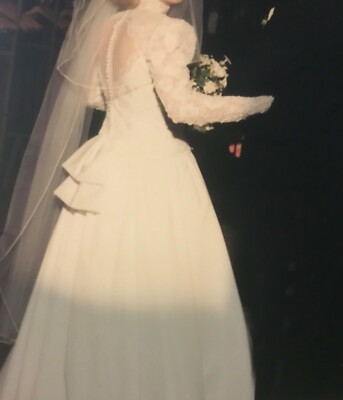 Vintage House of Bianchi Wedding Veil Bianchi, House of Bianchi Vintage, Veil included! 70s Long  main image 4