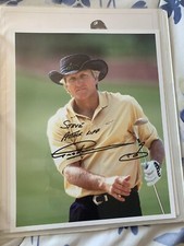 Greg Norman personalized autographed 8 x 10 golf color photograph