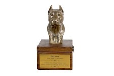 American Staffordshire Terrier, Amstaff VI - urn for dog ashes with a statuette,