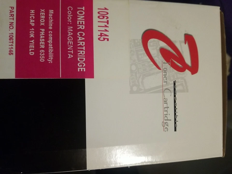 New Remanufactured 106R01145 XEROX PHASER 6350 TONER CARTRIDGE Magenta - Image 3 of 4