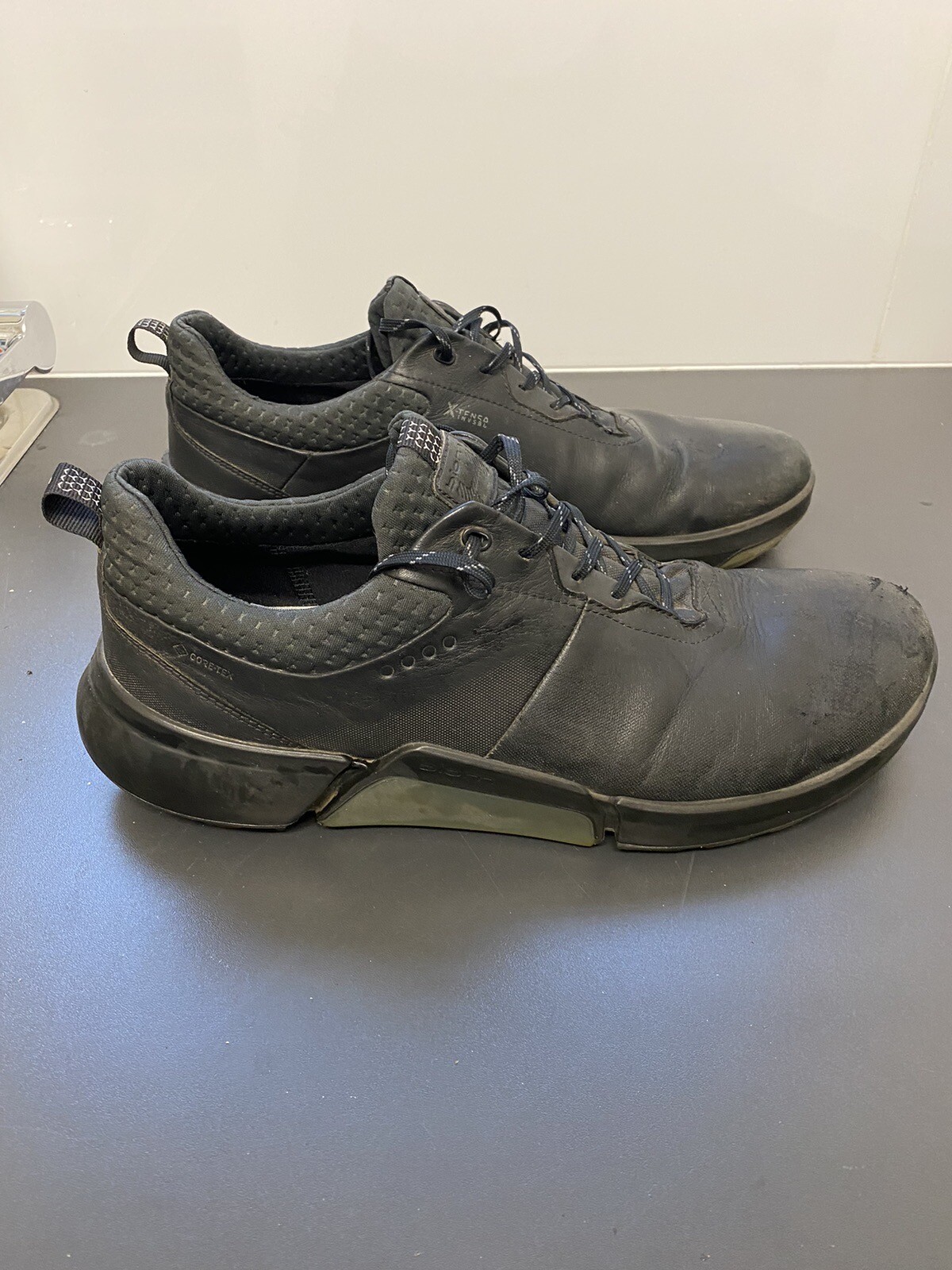 mens ECCO Biom Goretex Waterproof Spikeless golf shoes size 12 Extra Wide eBay