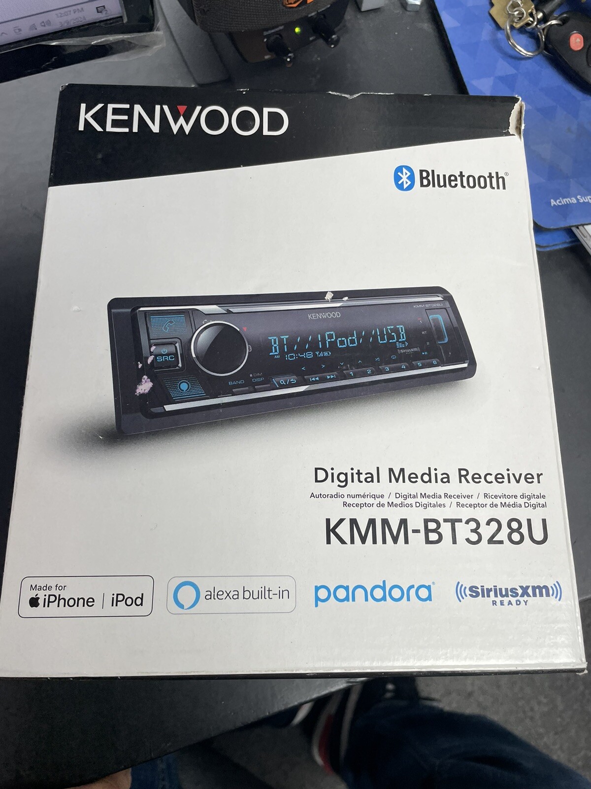 Kenwood KMMBT328U Digital Media Receiver with Bluetooth inbox eBay