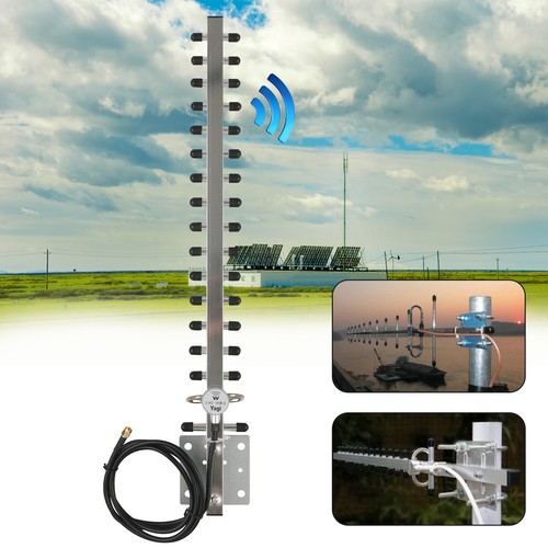 2.4GHz 25dBi Yagi WiFi Antenna RP-SMA Female Pin for Modem Wireless Card Router