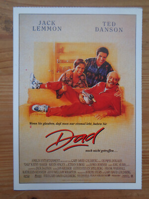 Filmplakatkarte / moviepostercard   Dad  Jack Lemmon, Ted Danson
